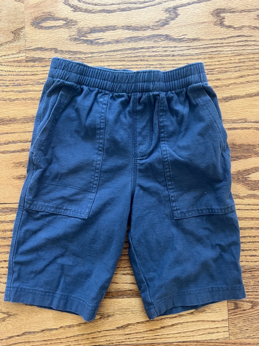 Tea Collection Kids Pull-On Navy Shorts with Front Patch Pockets